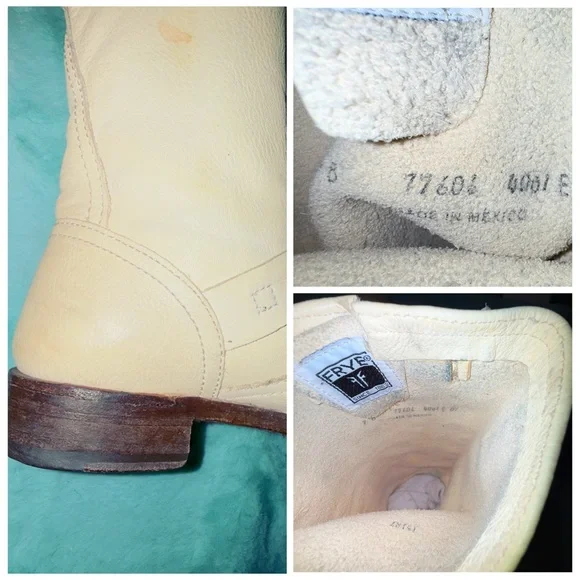 Frye Veronica Tan Leather Heeled Boots Size 7